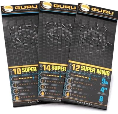Guru SMWG 4 Bayonet Hair Rigs Barbless (Size 16 6lb)