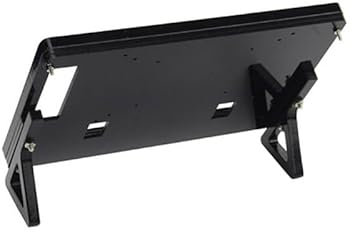 Carcasa frontal y trasera de 7 pulgadas + base + tornillos pantalla portátil para Raspberry Pi 2 B LCD soporte de pantalla