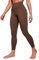 CRZ YOGA Damen Naked Feeling Sport Leggings High Wasit Sporthose Yogahose Blickdicht Lange Yoga Leggins - 64cm Kaffeebraun 40