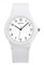 ALCENTIS Montre Femme Bracelet Silicone - Quartz mécanisme Japonais - Look très Tendance - Gros Chiffres faciles à Lire (Bracelet Blanc - Cadran Blanc)