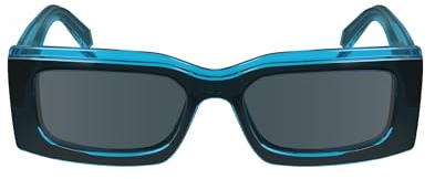 CALVIN KLEIN JEANS Unisex CKJ24604S Sonnenbrille, Grey/Azure, Einheitsgröße