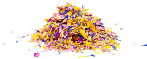 Essbare Blütenmischung - Blütenmix - Blüten getrocknet - Farbenfroh - Dekorativ zum Backen oder Kochen - Essblüten - 15g
