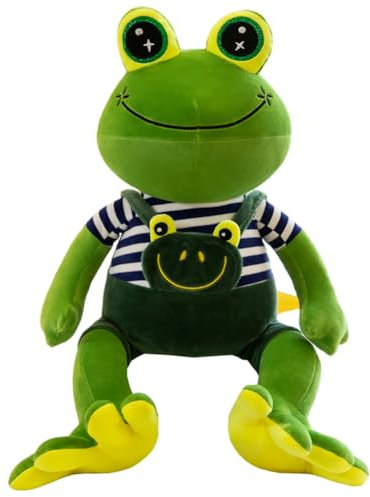 YCFAIIKG Frosch Kuscheltier Plüsch, Frosch Kuscheltier Kinder, Plüschtier Mini Kuscheltier Plüschkissen süße kuscheltiere für Kinder und Baby -30cm