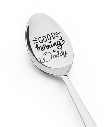 Birthday Gifts for Daddy from Kids Good Morning Daddy Spoon Gifts for Father in Law Gift for Dad I Love You Gifts for Him Step Dad Gifts from Daughter Son Retirement Gifts for Dad Coffee Tea Spoon