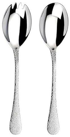 Arthur Price ZAVA0451 Avalon Salad Serving Spoon and Fork, Stainless Steel