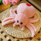 Viusneun Kuscheltier Spinne, 25cm Süße Plüschtier Weich Flauschig Stofftier für Kinder Weihnachtstag Ostern (Rosa)