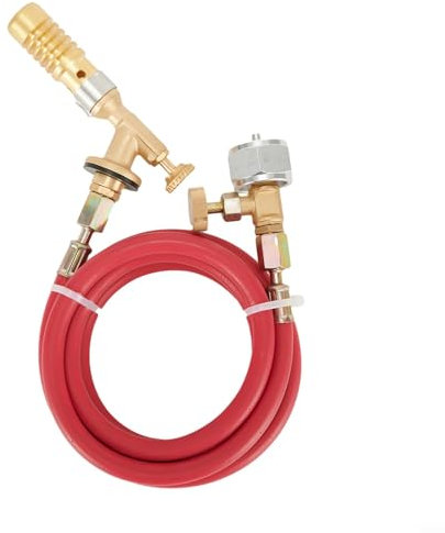 HEBEOT MAP Pro Propan Gasbrenner Rohr Schweißbrenner Lötbrenner mit 1,5 m Schlauch, Verfügbare Gase Propan, Map/Pro Fuel Gas