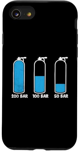 Custodia per iPhone SE (2020) / 7 / 8 Immersioni subacquee con serbatoio di ossigeno subacqueo subacqueo