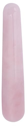 Pietra da Massaggio Quarzo Rosa di Quarzo Bacchetta per Massaggio Viso Pietra Bianca 100 Mm per Massaggio dei Punti Terapeutici del Viso (#1)