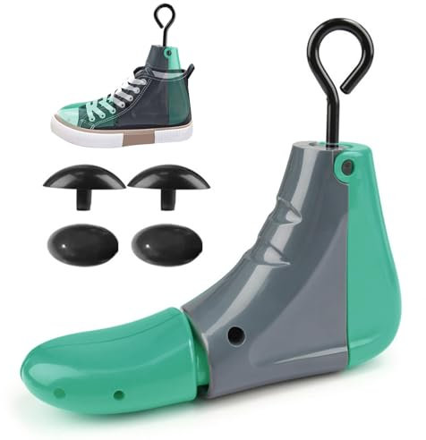 Camilla para botas - Eje para camilla de zapatos, soporte para ensanchador de zapatos | Expansor de zapatos con pies anchos extensible en 4 direcciones, expansor de zapatos de lona con longitud r,