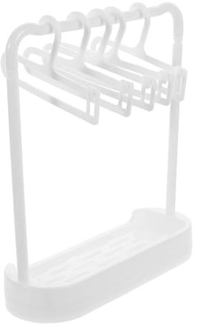 Sosoport 6 Pcs Doll Kleidungsständer Mit Tragbarem Kleidertrocknungsbügel Und Stehendem Kleiderbügel Für Puppenkleidung Und Praktische Kleidertrocknungsregal