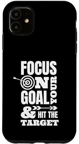 Concéntrese en sus objetivos y obtenga el regalo de la campaña de seguridad objetivo Carcasa para iPhone 11