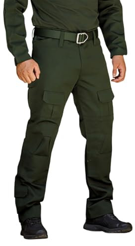 ZHENDEGL Pantalon Randonnée Homme Pantalon Treillis Homme Pantalons De Moto Vêtements De Travail Et Uniformes 03-Armée Verte XL