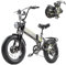 BURCHDA Doppelter Motor 150 N.m E Bike elektrofahrräder Herren Damen, Ebike 48V 20Ah(960Wh) Akku bis 120km, 20x4 Zoll Electric Bike 7-Gang Getriebe mit LCD-Display Vollfederung E Fahrrad R7 (R7 Grün)