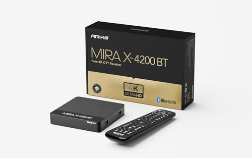 Amiko Mira X-4200 BT Bluetooth Linux Media Streamer 4K Ultra HD