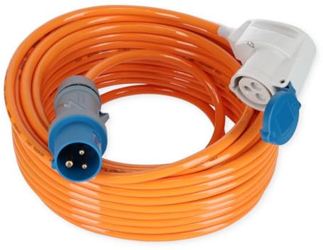 Camping Wagner VoltMade Premium CEE-Verlängerungskabel, Winkelkupplung (20m)