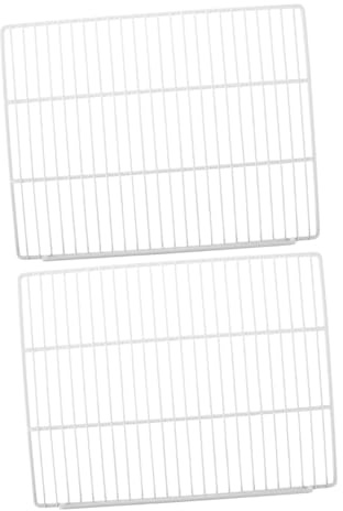 Gadpiparty 2pcs Metal Refrigerator Shelf Wire Freezer Shelf Organizer Replacement Fridge Divider Mesh for inside Fridge Freezer Cover