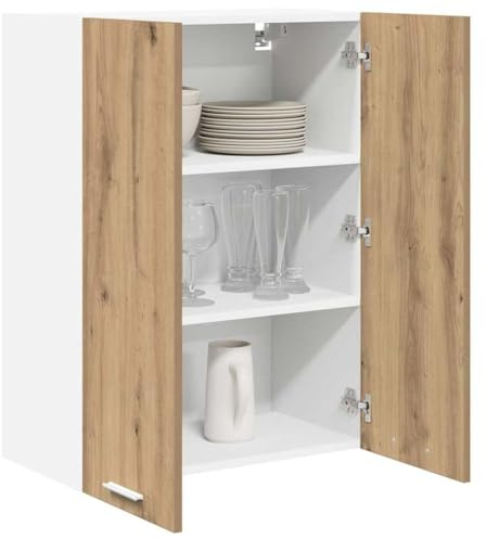 vidaXL Hängeschrank Artisan-Eiche 60 x 31 x 80 cm Holzwerkstoff