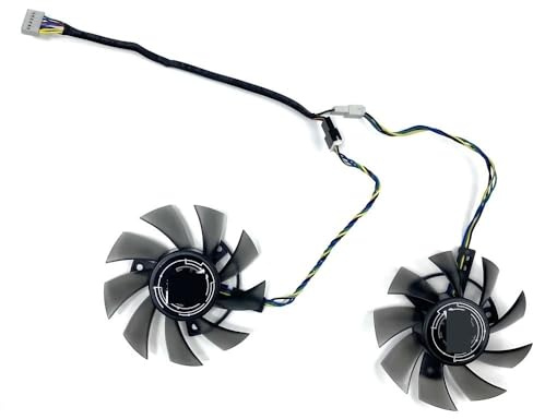 LIOZDMD Lüfter 75MM FD8015U12S 6Pin GTX1650 GPU-Lüfter Für ASUS GTX 1650 1660Ti Dual-Grafikkartenlüfter(Fan)