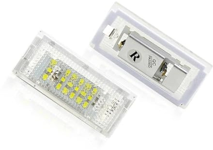 Number Plate Lamp For BMW For E46 M3 2D 4D 5D Plug And Play Car License Plate Illumination Replacement Light 2PCS LED Number License Plate Light Lamps(E46 4D 5D)