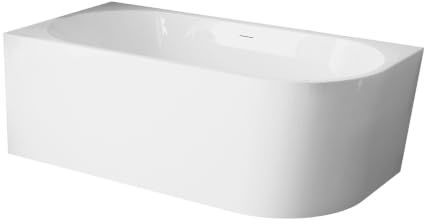 Balneo Avola Baignoire en acrylique autoportante moderne 51 kg 290 l Blanc 170 x 80 x 58 cm