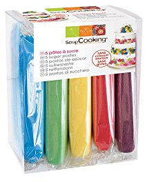 Youdoit Box Paste di Zucchero 80 g x 5 - Fucsia, Viola, Giallo, Verde Chiaro, Blu