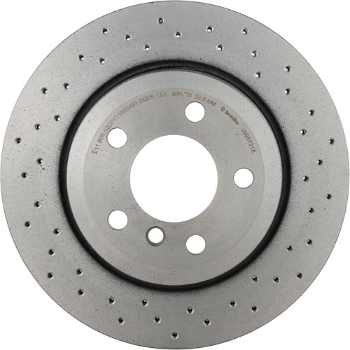 BREMBO 2x Bremsscheibe 09.9573.1X Ø320mm, Gelocht/innenbel. | Kompatibel mit: BMW X3