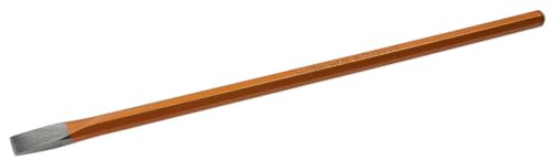 Dönges Elektrikermeißel, 250 mm, Schneidenbreite 10 mm (Flachmeißel Fugenmeißel Handmeißel Schlitzmeißel Hand-Flachmeißel Maurermeißel), Chrom-Vanadium-Stahl, ganzvergütet, Schlagkopf vergütet