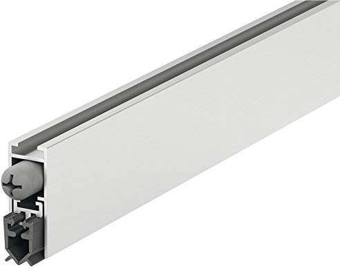 Gedotec absenkbare Bodendichtung - Silber grau | 1 Stück Türbodendichtung automatisch | DDS 12 | Länge 1130 mm - kürzbar | Absenkdichtung Zugluftstopper | Dichtung für Türen kältefeind windschutz tür