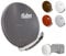 Fuba Digital Sat-Anlage 2 Teilnehmer | Satellitenschüssel Komplettset - Premium Aluminium 85cm Sat Schüssel Fuba DAA 850 in Wunschfarbe + DEK 217 Twin LNB 2 Teilnehmer - HDTV, UHD(4K/8K), 3D
