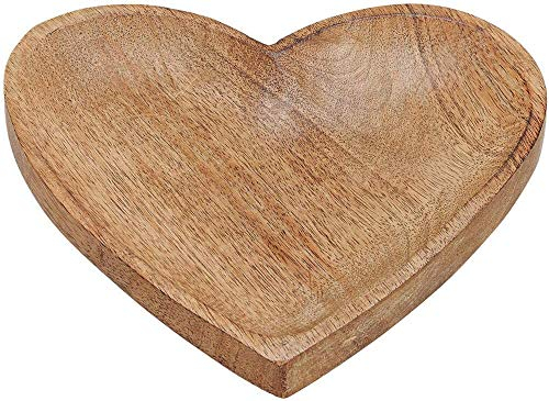 Teller in Herzform aus Mangoholz - Holzschale