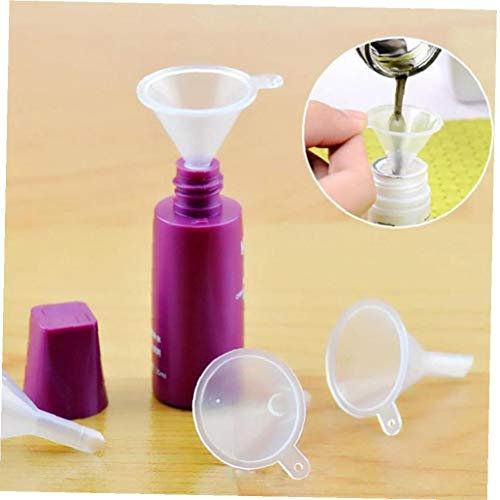 1 Pc Small Clear Plastic Mini Funnels for Bottle Filling Cosmetic Liquids Oil Filling Empty Containers