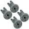 Spares2go - Ruote per cestello superiore per lavastoviglie Hoover, Candy & Baumatic (confezione da 4, diametro 24 mm)