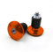 ONIPAX 2 Stück Lenker-Endstopfen (schwarz/rot/orange/blau) (orange).