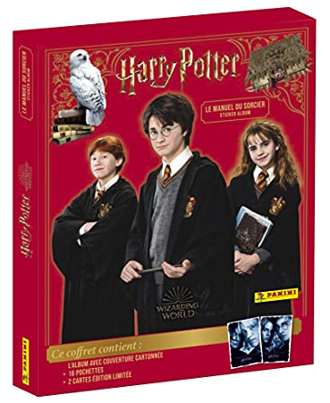 Panini France SA 004279MCOUFFC, HARRY POTTER - Cofanetto 3D con 1 album in cartoncino + 16 tasche + 2 carte edit limitate), edizione francese