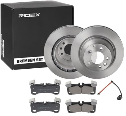 RIDEX 3405B0406 Bremsenset Hinten Belüftet 358mm - Bremsen Set mit Bremsscheiben und Bremsbeläge Satz
