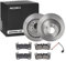 RIDEX 3405B0406 Bremsenset Hinten Belüftet 358mm - Bremsen Set mit Bremsscheiben und Bremsbeläge Satz