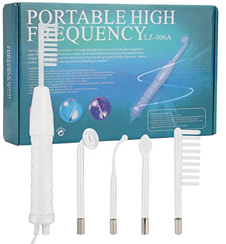 KingSaid Hochfrequenzstab Hochfrequenz Gesicht Portabler Set Hautstraffung Maschine Skin Care Acne Firming Reduction Alopezie Wrinkles Eyes Dark Circles High-Frequency Acne Removal Care Facial Massage