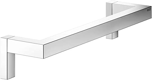 KEUCO Haltegriff, hochglanz-verchromt, 32 cm lang, Belastbarkeit 115 kg, für Badewanne und Dusche, Wandmontage, auch als Wannengriff, Edition 90 Square