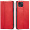 OKZone Kompatibel mit iPhone 14 Plus (6,7 Zoll) Hülle, Magnet Leder Tasche Handyhülle, Kartenfächer Schutzhülle, [Premium PU Leder] Flip Klappbare Stoßfeste Magnetische Standfunktion (Rot)