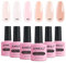 AIMEILI Rubber Base Gel Set 6pcs Rubber Base Coat Soak Off UV LED Nägel Unterlack Gel Nagellack Maniküre Kit 6 * 10ml - 46