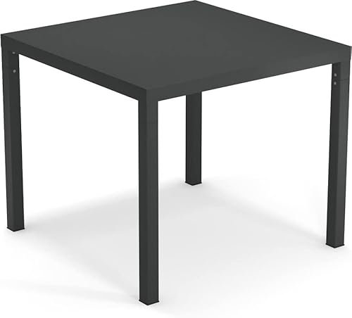 Emu Nova quadratischer Tisch 90 x 90 cm aus Stahl Farbe Eisen Antik 22