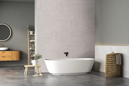 BARIDECOR XL ARENISCA Wandverkleidung 100% wasserdicht und einfache Montage, 9 Fliesen, mit bereits angebrachtem Klebeband, für Badezimmer, Wohnzimmer, Schlafzimmer, Arbeitszimmer