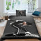 EVMILA Michael Jackson Für Kinder Mädchen Jungen Bettwäschegarnitur Bettbezug Set 3D Gedruckter Weich Microfaser Reissverschluss Und Kissenbezüge Bettwäsche 2 Teilig Single（135x200cm）