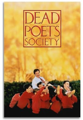 Filmposter Dead Poets Society, Raumdekoration, ästhetisches Poster, künstlerisches Poster für Schlafzimmer, Wohnzimmer, Wände, 30 x 45 cm, ungerahmter Stil