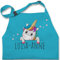 Kinderschürze Schürze Kinder Jungen Mädchen - Einhörner - Geschenk Einhorn Süß - 2-6 Jahre - Türkis - malschürze schule kinderbackschürzen unicorn name unicorno kochschürze girls apron