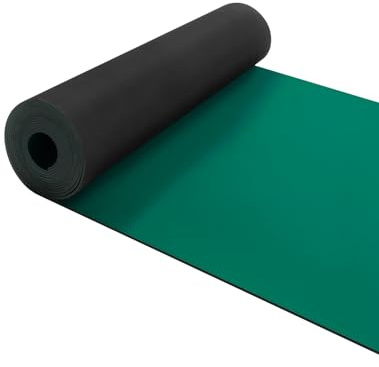 ESD-Lötmatte aus Gummi, 60,2 x 299,7 cm, antistatisch, hohe Temperaturbeständigkeit, ESD-Erdung, Schreibtischunterlage für Schaltungsreparatur, Vinylmatte für Telefon, PC, Tablet, antistatische