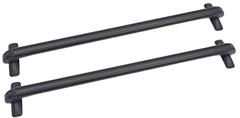 Dachreling Universal Dachträger Schwarz Aluminium Dachgepäckträger für 4 oder 5 türige Autos, bis 45kg belastbar