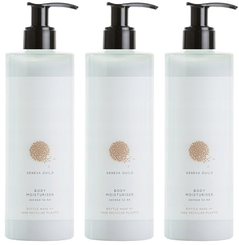 Geneva Guild Body Lotion - Körperlotion mit Pumpe (3x380ml)