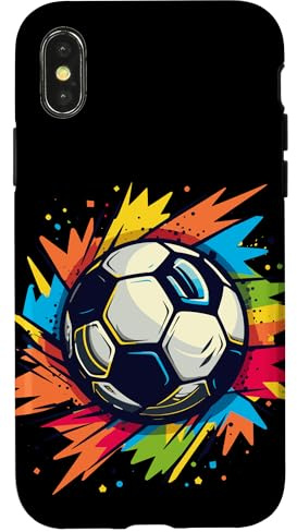 Fußball Graffiti Hallenfußball Hülle für iPhone X/XS